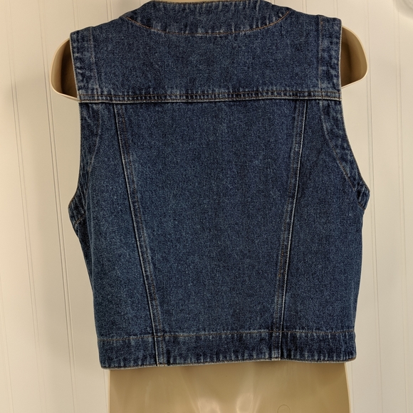 VINTAGE Bushwacker Denim Vest Sz S - Picture 10 of 15